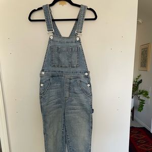 Father’s Daughter high rise Carly overalls, size 27, stretch.